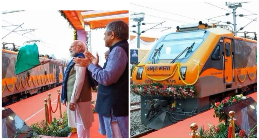 PM Modi Gives Green Signal to Amrit Bhart Express